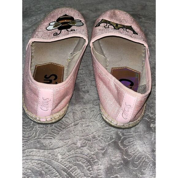 Sam Edelman Womens Size 6 Pink Sparkle Queen Bee Slip On Shoes - Picture 3 of 8